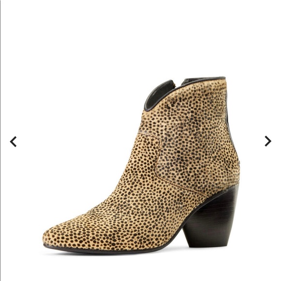 NEW ARIAT MEADOW BROOK CHEETAH HAIR BOOTIE Size: 8 - Picture 6 of 8